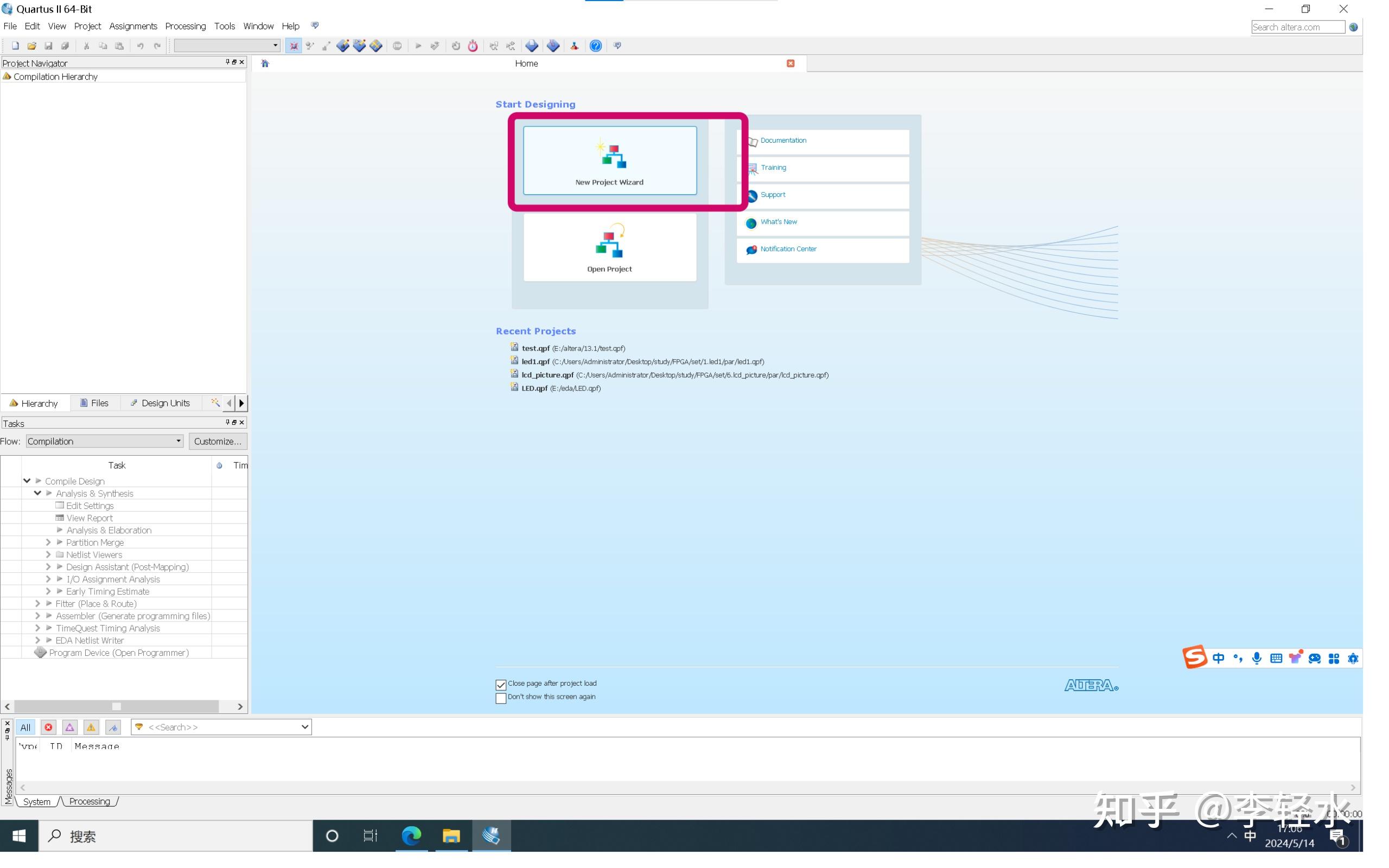 2024.5.14 Quartus II 、Modelsim与Signaltap II的基本使用 - 知乎