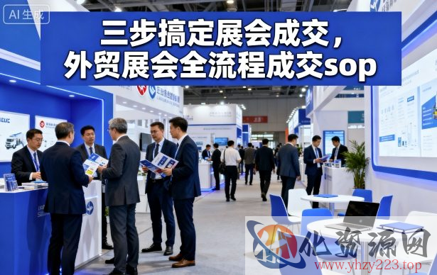 三步搞定展会成交，外贸展会全流程成交sop