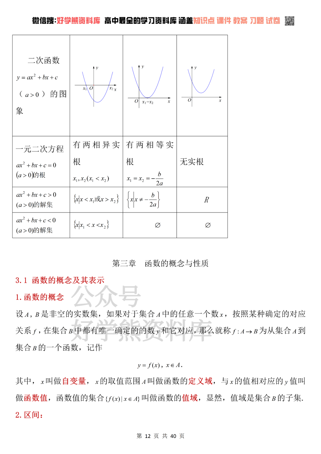 人教版高一数学上册A版必修一课本知识点总结 - 知乎