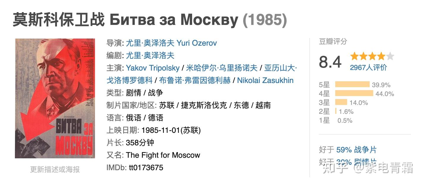 盘点】十部关于苏联卫国战争的电影- 知乎