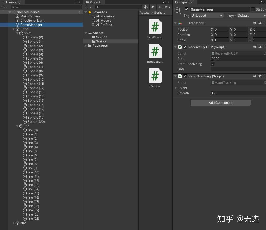 在python中识别双手，在unity中实例化3D手部模型，并实时同步位置 - 知乎
