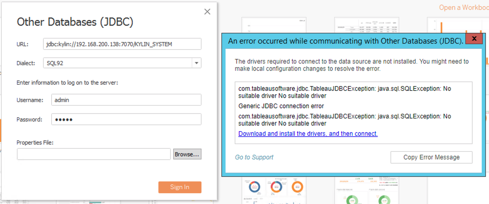 Tableau Generic JDBC 连接 Kylin - 知乎