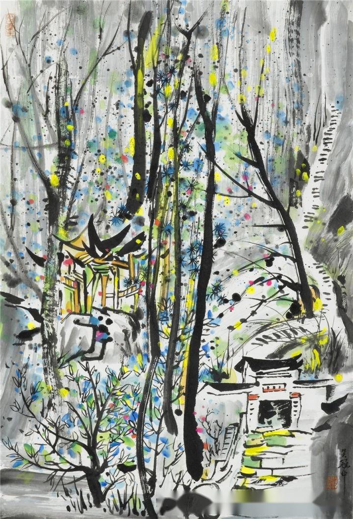 百位世界绘画大师之吴冠中,艺渡文化高清艺术作品图片集图库设计 - 知乎