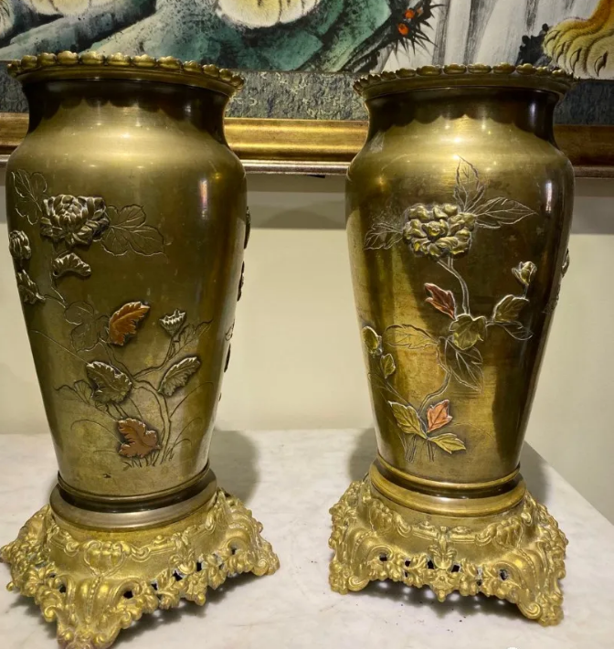 明治时期花瓶一对 - 知乎 明治时期花瓶一对 - 知乎