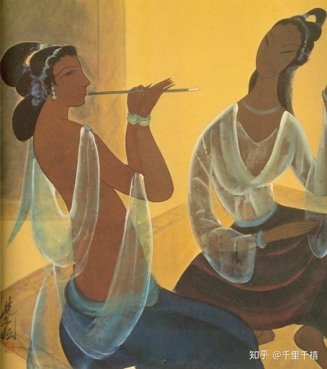 现代或当代哪幅绘画作品中运用了曹衣出水