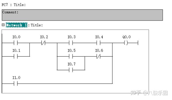 plc梯形图转换成语句表图片