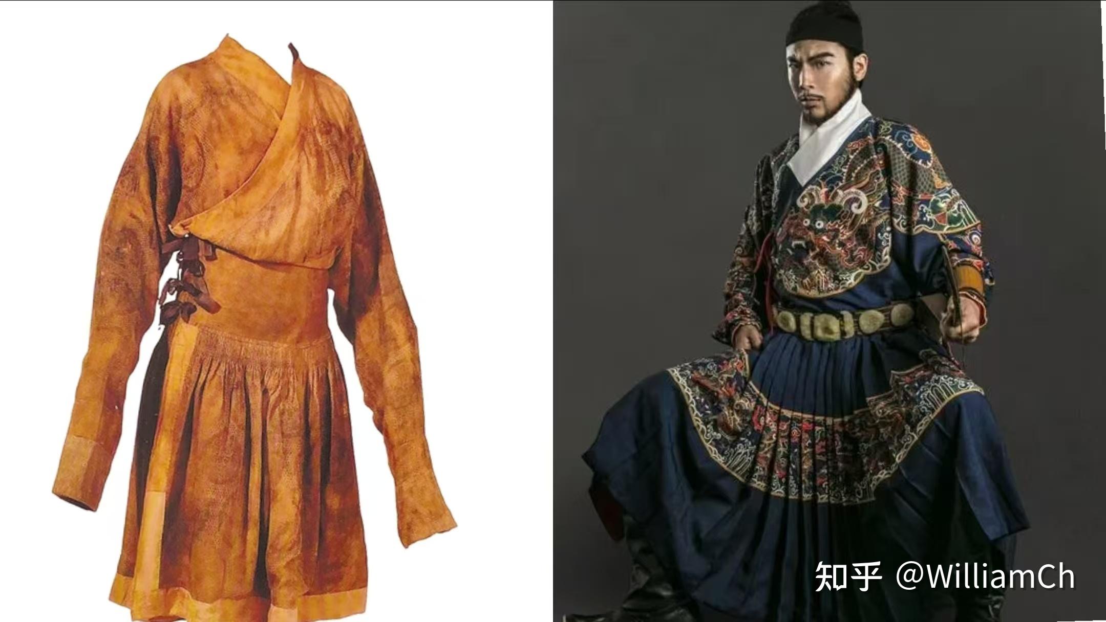 唐代胡服圆领袍 明朝的飞鱼服确实与蒙古的质孙服 近现代男性的马褂和女性旗袍的起源确实与清代服饰有关 - 知乎