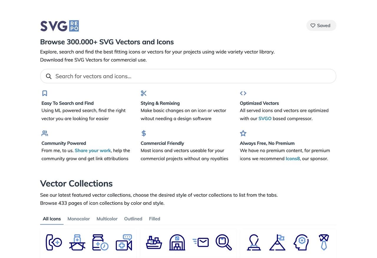 快收藏！超过 30 万个免费矢量图标下载的「SVG Repo」 - 知乎