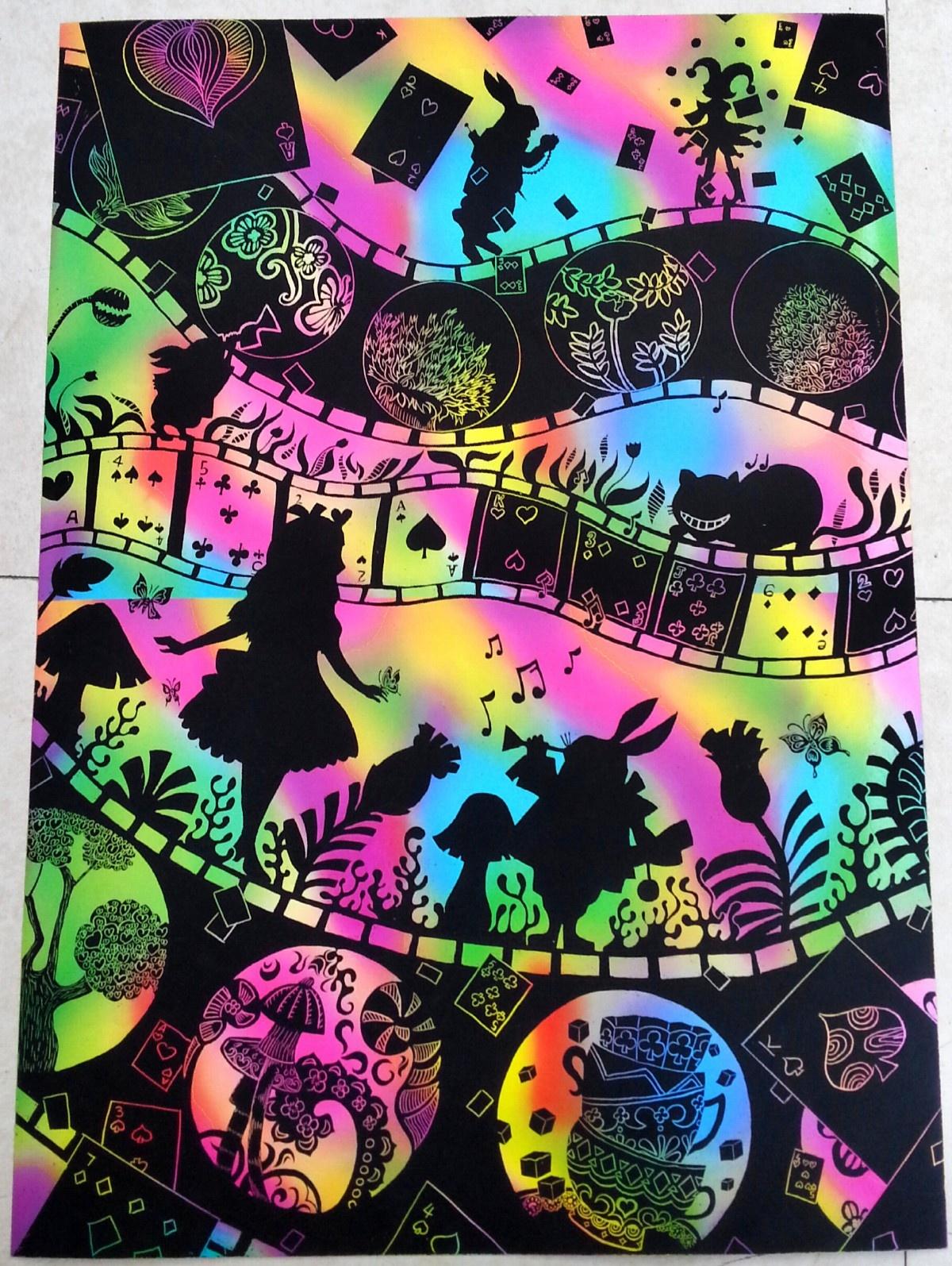 刮画：一种可肆意妄为，也可温柔细腻的画作 - 知乎