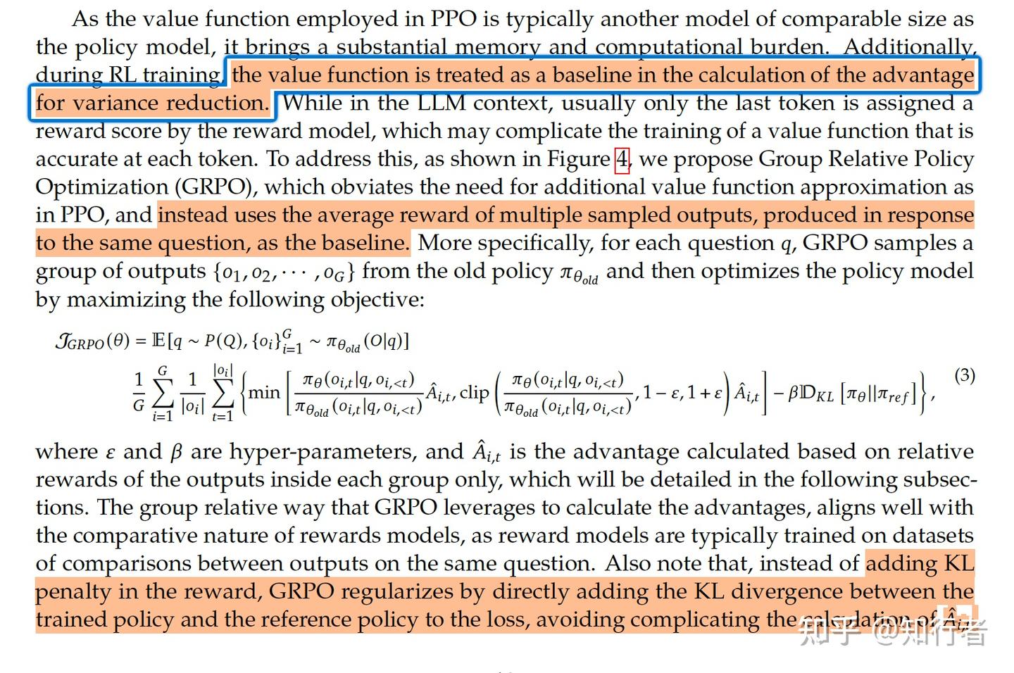 GRPO：Group Relative Policy Optimization - 知乎