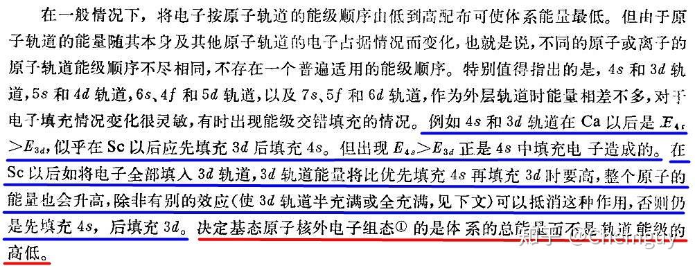 科顿能级图钙之后的元素3d轨道能量低于4s轨道那么为什么第四周期副族